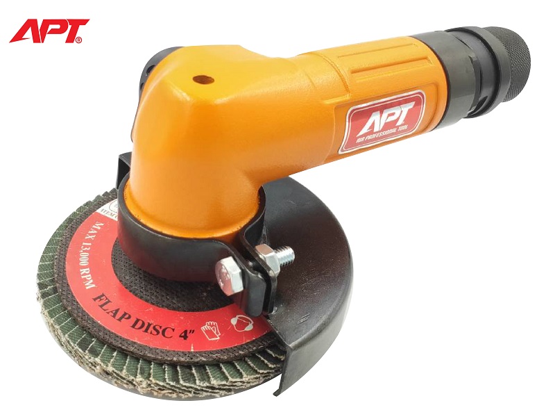 เครื่องเจียร์ลม 4 นิ้ว APT : รุ่น AG - 4S-1 น้ำหนักเบา Air Angle Grinder (Light Weight)