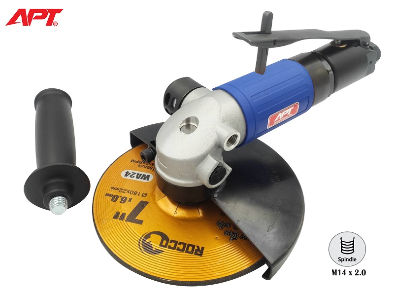 เครื่องเจียร์ลม 7 นิ้ว APT : รุ่น AG - 7  Air Angle Grinder