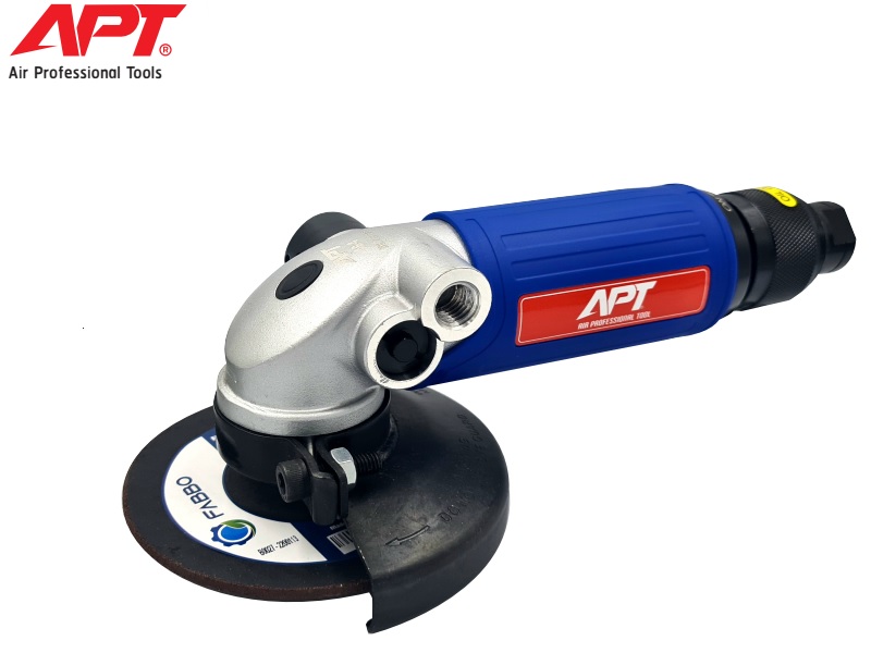 เครื่องเจียร์ลม 4 นิ้ว APT : รุ่น AG - 4 น้ำหนักเบา Air Angle Grinder (Light Weight)