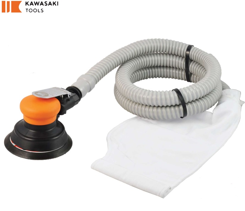เครื่องขัดกระดาษทราย KAWASAKI จากประเทศญี่ปุ่น รุ่น KPT-7718DF , KPT-7718-6DF ขนาดแป้นขัด 5 นิ้วและ 6 นิ้ว แบบมีระบบดูดฝุ่น